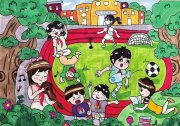 分享快乐时光！京城小画师用画作记录美好童年